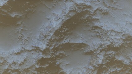 View of the 3d rendering realistic planet mars surface from space.
