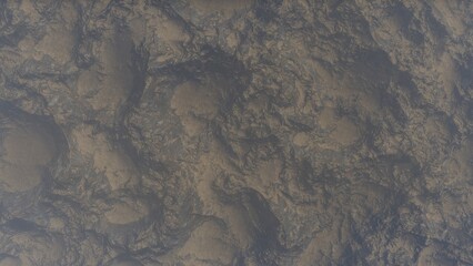 View of the 3d rendering realistic planet mars surface from space.
