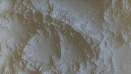 View of the 3d rendering realistic planet mars surface from space.
