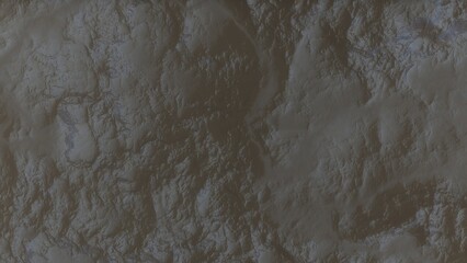 View of the 3d rendering realistic planet mars surface from space.
