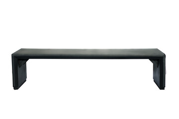 black table isolated on white