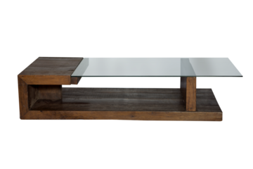 empty wooden table glass