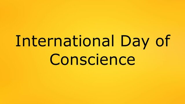 The International Day of Conscience is a global day of awareness celebrated on April 5