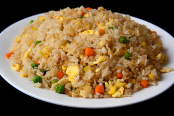 Fried Rice - China - Rice, vegetables, eggs, soy (Generative AI)