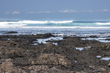 Rocky coast of Atlantic ocean, Fuerteventura