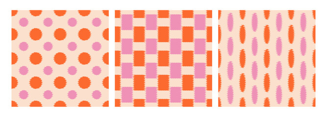 Fototapeta na wymiar Pattern for print, cover, wallpaper, minimalist and natural wall art, for carpets