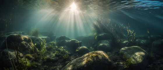 Fototapeta na wymiar Underwater Lanscape