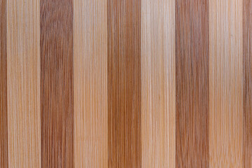 Fototapeta premium breautiful brown wooden strip background of wallpaper and design concept, old wood desk with yellow and brown strips