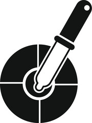 Cmyk pipette icon simple vector. Digital print. Color paper