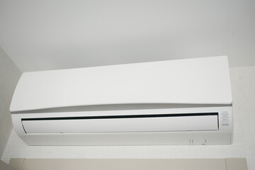 detail shot of flat air conditioner 