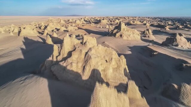 Dasht-e-Lut, Lut desert, hottest desert in the world, Iran (aerial photography)