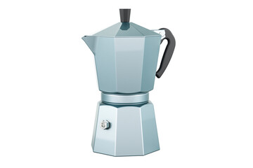 Coffee Maker, Moka Pot. 3D rendering