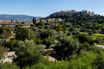 Fototapeta na wymiar View of the ancient city, Acropolis, Athens, Greece