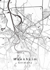 Mannheim Germany City Map