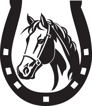 recommend clip art: Horse horseshoe Vector illustration, SVG