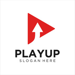 Play Icon Logo Design Template