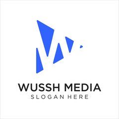 W Letter Logo Design Template