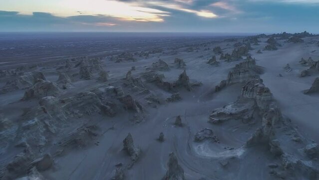 Dasht-e-Lut, Lut desert, hottest desert in the world, Iran (aerial photography)