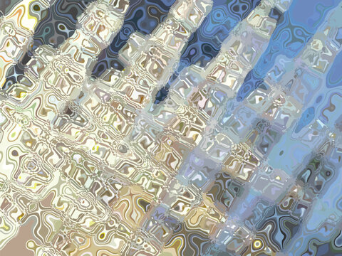 Shiny golden-blue bursts for backgrounds oor textures. Textured winter blurred backdrop for wallpapers, business concepts, fashion trends, scrapbooking, interiors, poster, textiles, fabrics, etc.