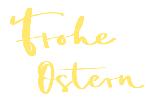 Frohe Ostern Handlettering Kalligrafie