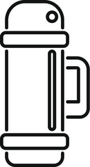 Thermos icon outline vector. Travel activity. Summer trip