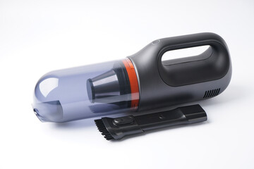 Car vacuum isolated cleaner on white background.
