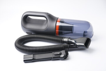 Car vacuum isolated cleaner on white background.