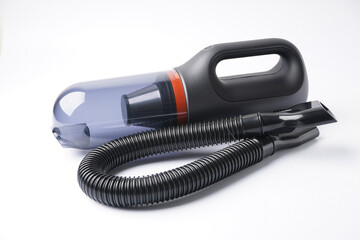 Car vacuum isolated cleaner on white background.
