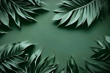 Set, collection of background with leaves