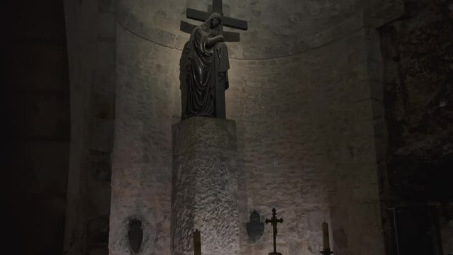 Church of the Holy Sepulchre in Jerusalem pilgrims 4k, Israel