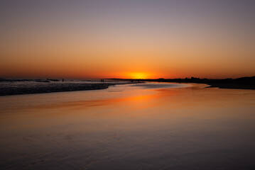 Fototapeta na wymiar Birubi Beach at sunset