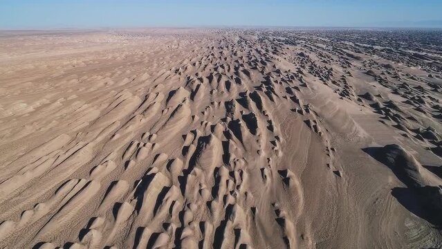 Dasht-e-Lut, Lut desert, hottest desert in the world, Iran (aerial photography)