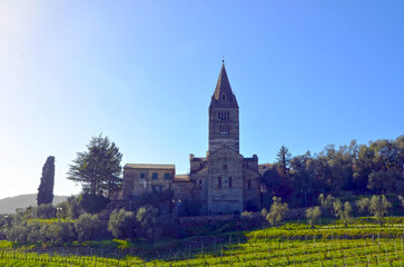 basilica of the fieschi san salvatore of cogorno italy
