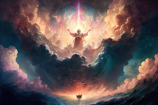 Unfathomable Glory and Love: An Illustration of Heaven's Majesty Generative AI
