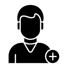 Add Friend Glyph Icon