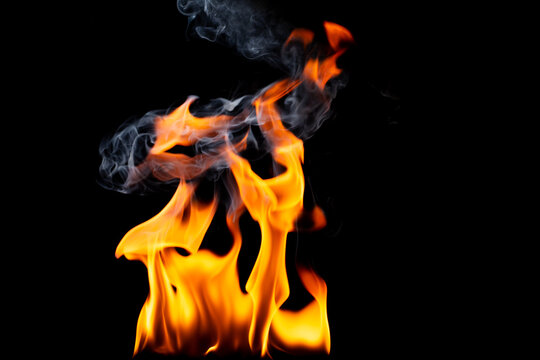 flame fuel png heat and burning hazard explode barbecue red yellow flame isolated on black background