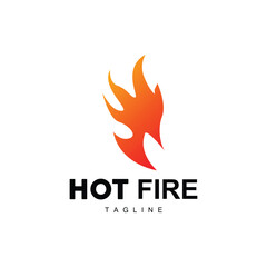Hot Flame Logo, Fire Vector, Abstract Fire Icon Design