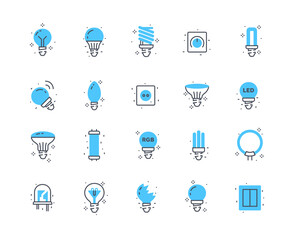 Led icons color set