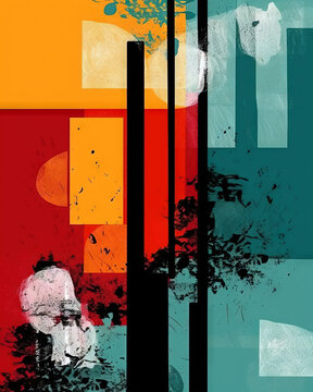 Abstract colorful art