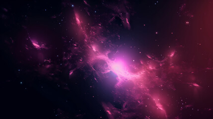 Obraz na płótnie Canvas background of a galaxy with stars in space, Generated by AI