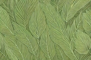 Leaf Pattern Background. Generative AI