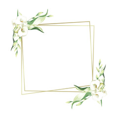 Frame with Lily Flower 