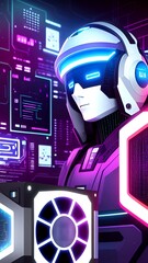 Cyber Security Avatar Robot Ai Sci-fi Worker