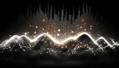 Organic Fibre Optics Soundwave - Generative AI