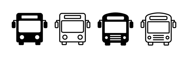 Bus icon vector for web and mobile app. bus sign and symbol. transport symbol