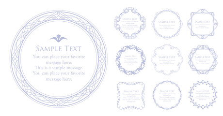 夏をイメージしたエレガントなウエディングカード素材コレクション