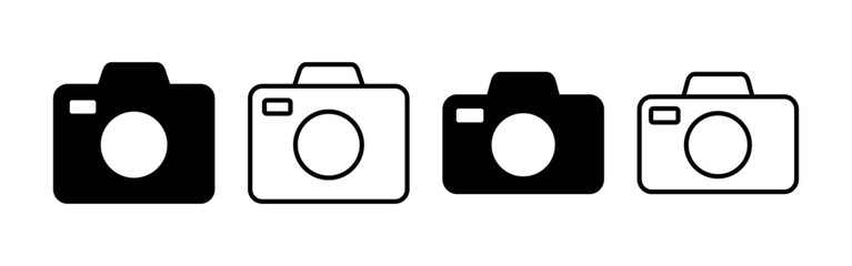 Camera icon vector for web and mobile app. photo camera sign and symbol. photography icon.