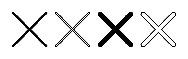 Close icon vector for web and mobile app. Delete sign and symbol. cross sign