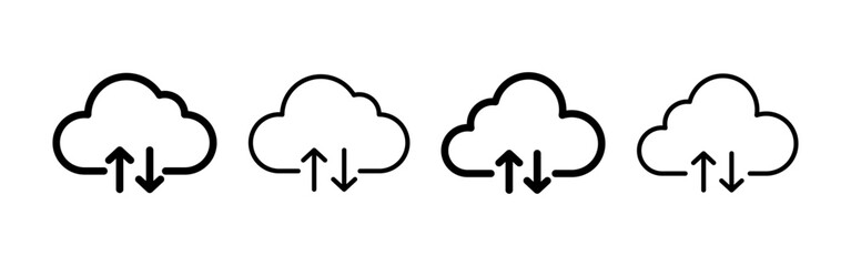 Cloud icon vector for web and mobile app. cloud sign and symbol