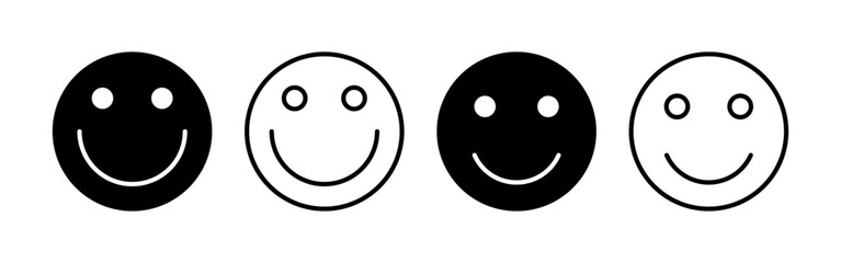 smile icon vector for web and mobile app. smile emoticon icon. feedback sign and symbol